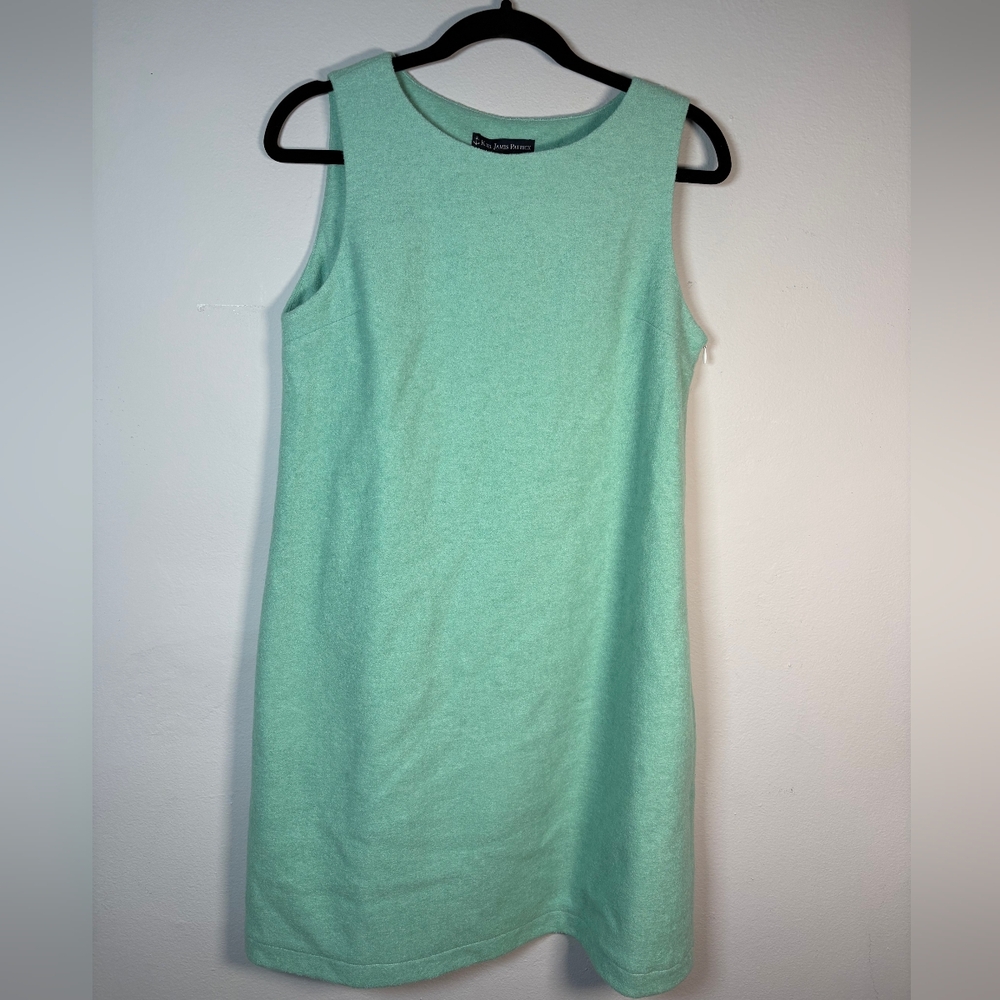 Kiel James Patrick Light Mint Green Wool Blend Sleeveless Mini Dress NWT Size M